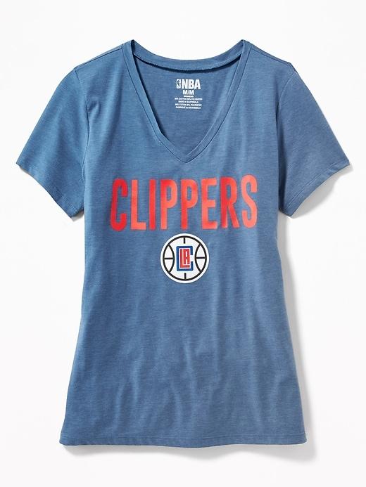 Old Navy Womens Nba Team V-neck Tee For Women Clippers Size Xxl