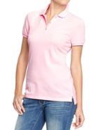 Old Navy Womens Basic Polos - Preppy Pink