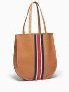 Faux-leather Half-moon Tote For Women