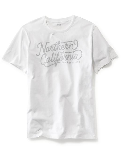 Old Navy Short Sleeve Graphic Tee Size Xxl Big - Bright White