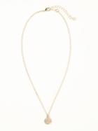 Old Navy Pav Pendant Necklace For Women - Gold