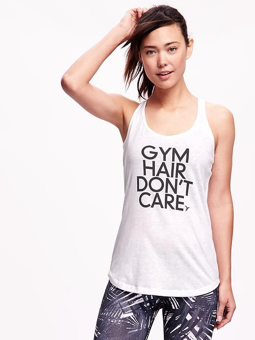 Old Navy Go Dry Cool Graphic Tank For Women - Gymnastics