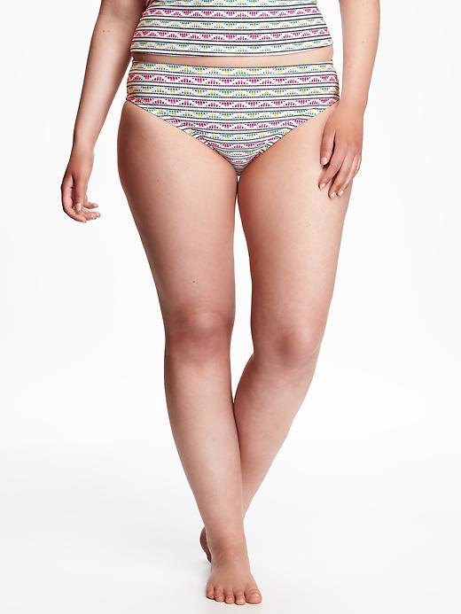 Old Navy Bikini Plus - White Multi Bottom