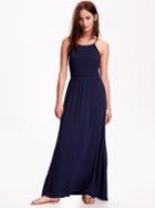 Old Navy Sleeveless Jersey Maxi Dress For Women - Lost At Sea Navy
