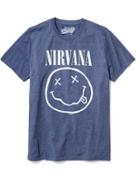 Old Navy Nirvana Graphic Tee For Men - Navy Blue