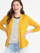 Old Navy Womens Cropped Open-front Sweater For Women Squash Size L