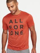 Old Navy Mens Go-dry Graphic Performance Tee For Men All For One Size Xs