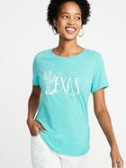 Relaxed Texas-graphic Tee For Women