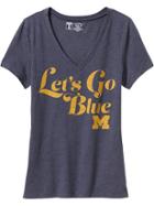 Old Navy Womens College Team V Neck Tee Size L - Michigan State