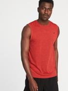 Old Navy Mens Go-dry Digi-print Performance Muscle Tank For Men Robbie Red Size M