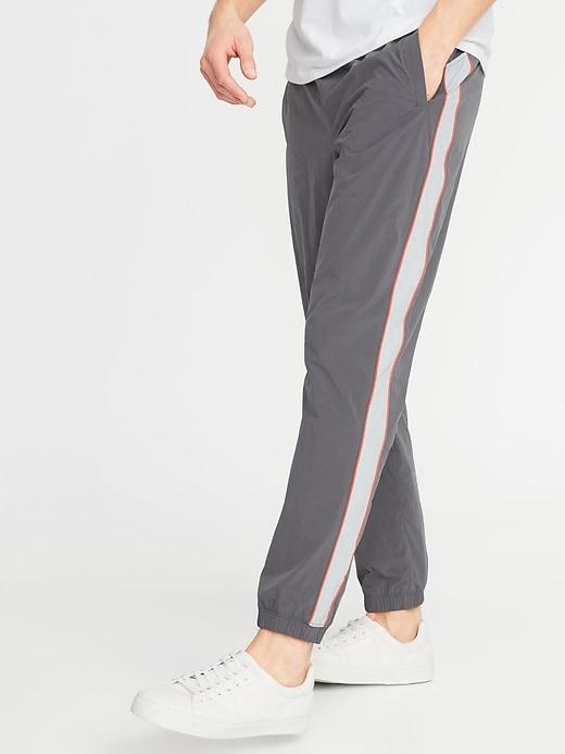 Go-h20 Water-repellent Color-block Track Pants For Men