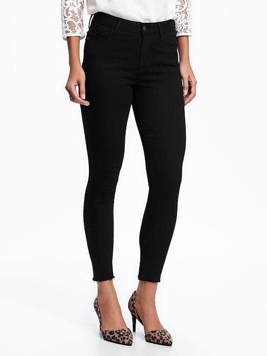 Old Navy High Rise Black Rockstar Jeans For Women - Black