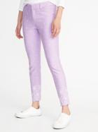 Old Navy Womens Mid-rise Pixie Ankle Pants For Women Lavenderlicious Size 16