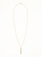 Old Navy Rhinestone Bar Necklace For Women - Rose Gold