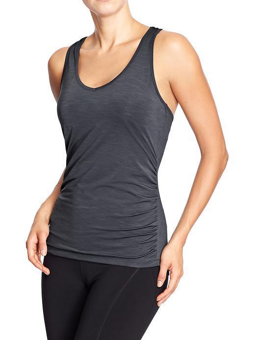 Womens Active Ruched Tanks Size Xxl Tall - Carbon