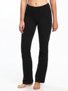 Old Navy Womens Mid-rise Yoga Boot-cut Pants For Women Black Size S