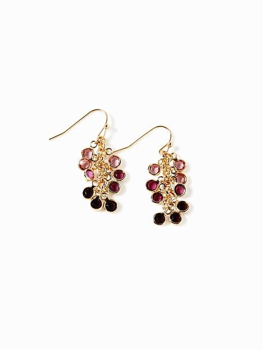 Old Navy Womens Crystal Drop Earrings For Women Winter Wine Size One Size