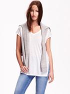 Old Navy Supersoft Dolman Sleeve Tunic Tee - Bright White