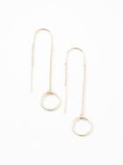 Old Navy Circle Drop Earrings For Women - Gold