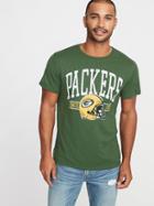 Old Navy Mens Nfl Team-graphic Slub-knit Tee For Men Packers Size Xxl