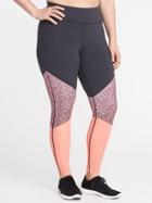 Old Navy Womens High-rise Go-dry Plus-size Compression Leggings Carbon Size 1x