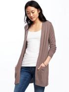 Old Navy Long Open Front Cardi For Women - Brown Sugar