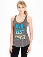 Old Navy Womens Active Godry Graphic Tanks - Beach Scene