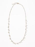 Old Navy Womens Beaded-crystal Necklace For Women New Taupe Size One Size