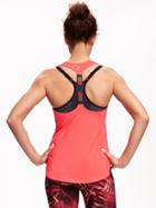 Old Navy Go Dry T Strap Tank For Women - Berry Glow Neon Poly