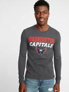 Old Navy Mens Nhl Team-graphic Thermal-knit Tee For Men Washington Capitals Size L