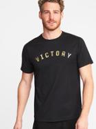 Old Navy Mens Graphic Go-dry Built-in Flex Tee For Men Victory Size S