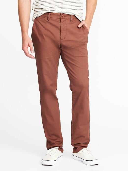 Old Navy Mens Straight Ultimate Built-in Flex Khakis For Men Trident Maple Size 28w