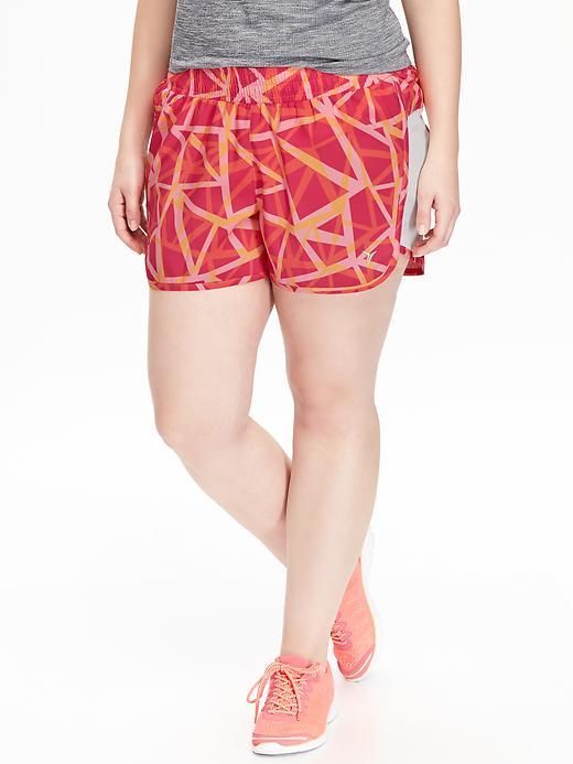 Old Navy Womens Plus Running Shorts 3 1/2&quot; Size 1x Plus - Flaming Flamingo