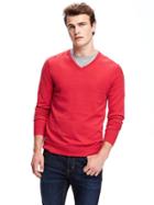 Old Navy V Neck Sweater For Men - Robbie Red