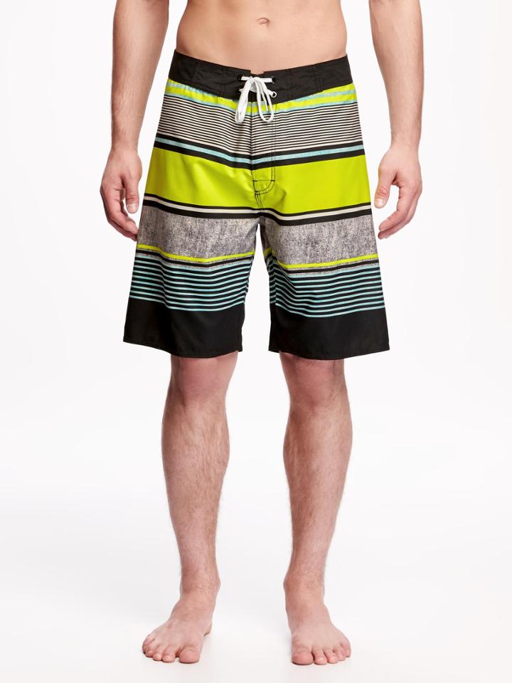 Old Navy Multi Stripe Board Shorts For Men 9 - Waimea Bay Beach