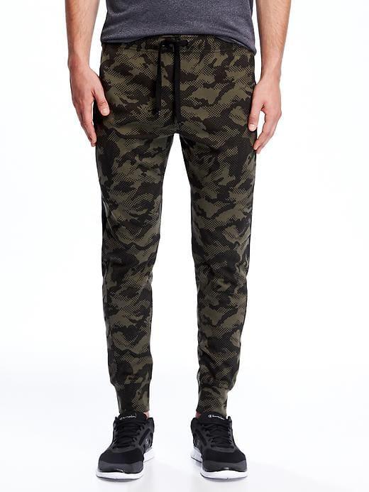 Old Navy Go Dry Fleece Joggers For Men - Olive Camouflage