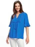 Old Navy Pintuck Ruffle Sleeve Swing Top For Women - The Cerulean Life