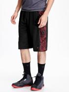 Old Navy Go Dry Printed Panel Shorts Size Xxl Big - Black