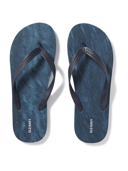Old Navy Flip Flops For Men - Blue Tie Dye