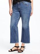 Old Navy Womens Plus-size Cropped Kick-flare Jeans Santa Cruz Size 24