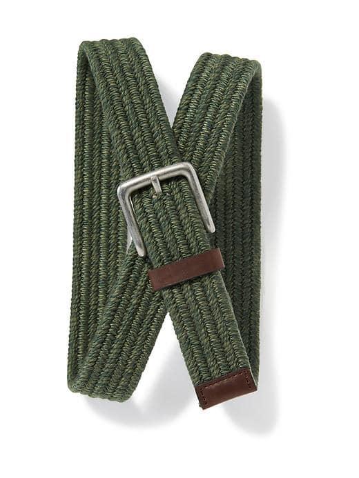 Old Navy Stretchy Braided Belt For Men - Blue
