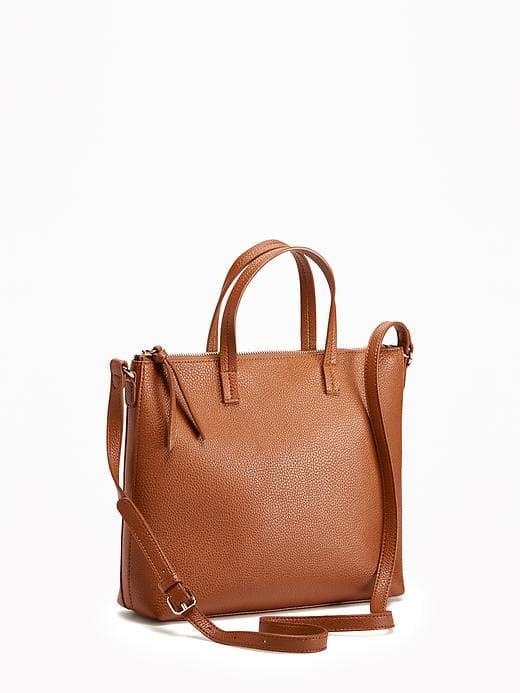 Old Navy Zip Top Crossbody Bag For Women - New Cognac