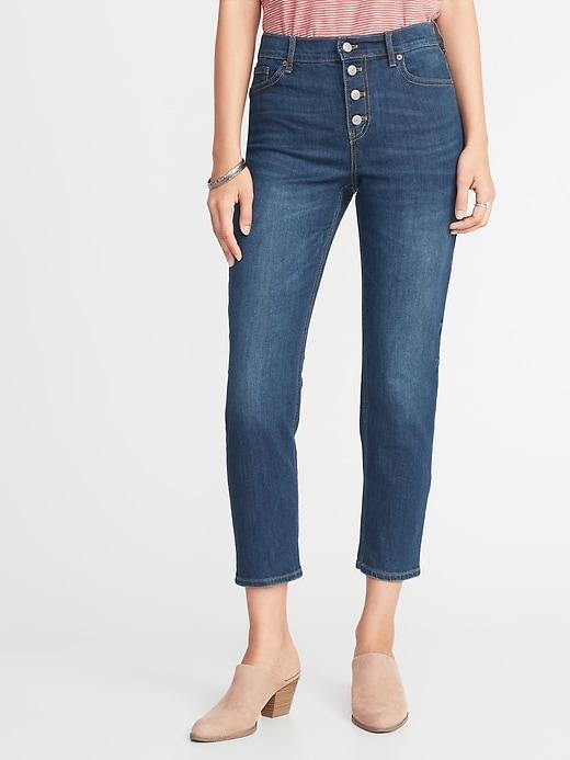 Old Navy Womens High-rise The Power Jean A.k.a. The Perfect Straight Ankle For Women Owens Size 16