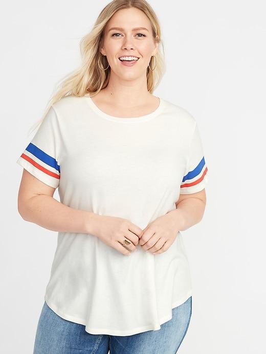 Old Navy Womens Everywear Plus-size Graphic Tee Creme De La Creme Size 4x