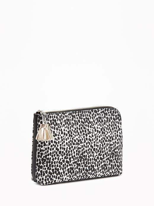 Old Navy Animal Print Clutch For Women - Black Animal
