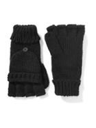 Old Navy Honeycomb Knit Convertible Gloves For Women - Blackjack
