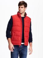 Old Navy Frost Free Puffer Vest For Men - Robbie Red