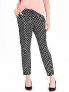 Old Navy Womens Patterned Soft Pants Size L Tall - Black Print