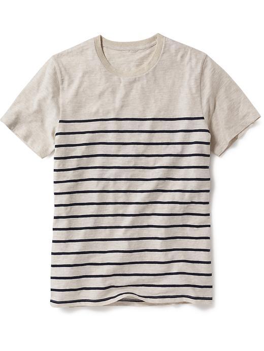 Old Navy Striped Slub Knit Shirt For Men - Ink Blue