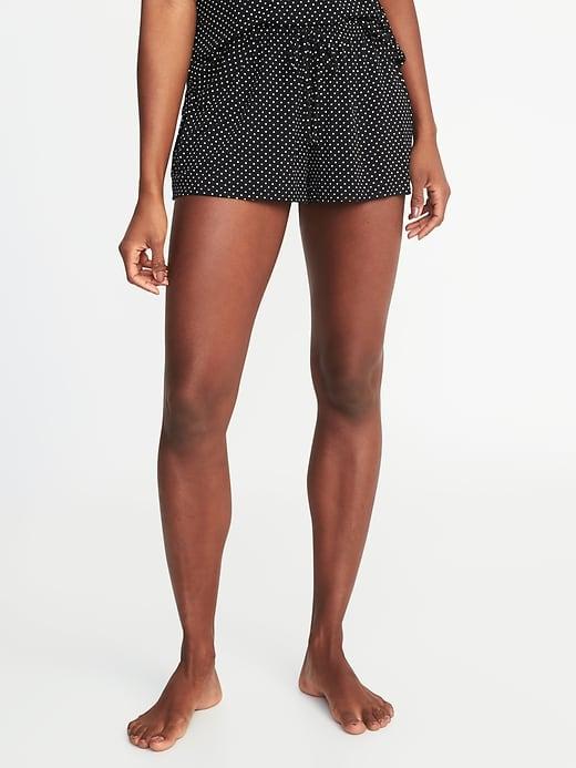 Old Navy Womens Drawstring Jersey Lounge Shorts For Women Neutral Camel Size S